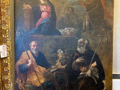 Annunciazione con Santi, provenienti dalla Chiesa di San Giovanni, della frazione San Giovanni di Accumoli