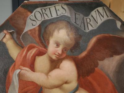 Particolare del Putto con Cartiglio