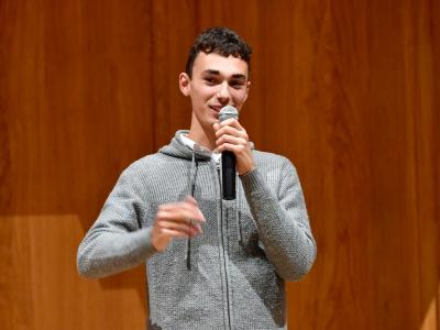 Luca Tancredi, autore del brano eseguito nel pre-concert